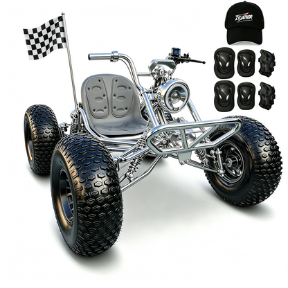 72V 3000W Electric Off‑Road Go Kart｜Peak 10.8kW, 45 MPH Top Speed, 26Ah Battery, 37‑Mile Max Range for Adults & Teens